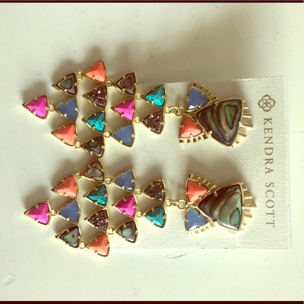 Kendra Scott VINTAGE Abalone/Rainbow Earrings
